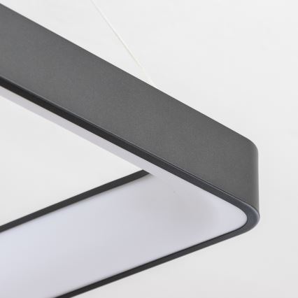 Brilagi - Ρυθμιζόμενο LED κρεμαστό φωτιστικό με σύρμα FALCON II LED/125W/230V 3000-6500K 60x60 cm μαύρο + τηλεχειριστήριο