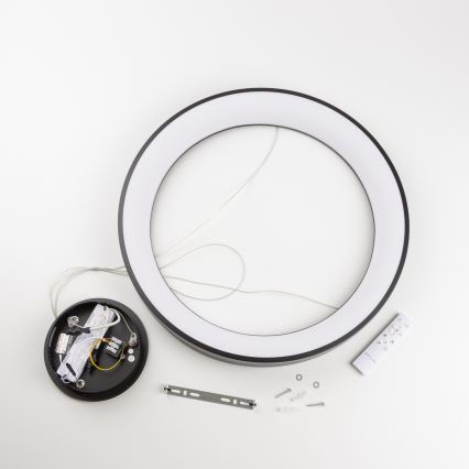 Brilagi - Ρυθμιζόμενος LED κρεμαστός πολυέλαιος σε καλώδιο FALCON II LED/99W/230V 3000-6500K Ø 60 cm μαύρο + τηλεχειριστήριο