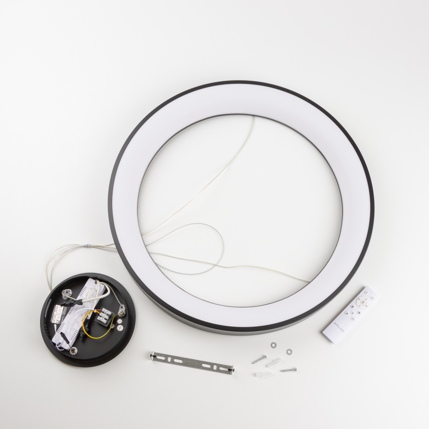 Brilagi - Ρυθμιζόμενος LED κρεμαστός πολυέλαιος σε καλώδιο FALCON II LED/99W/230V 3000-6500K Ø 60 cm μαύρο + τηλεχειριστήριο