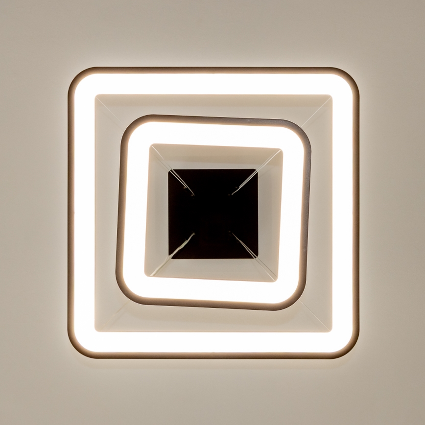 Brilagi - Ρυθμιζόμενο κρεμαστό φωτιστικό LED σε καλώδιο FALCON SLIM LED/78W/230V 3000-6500K 50x50 cm μαύρο + τηλεχειριστήριο