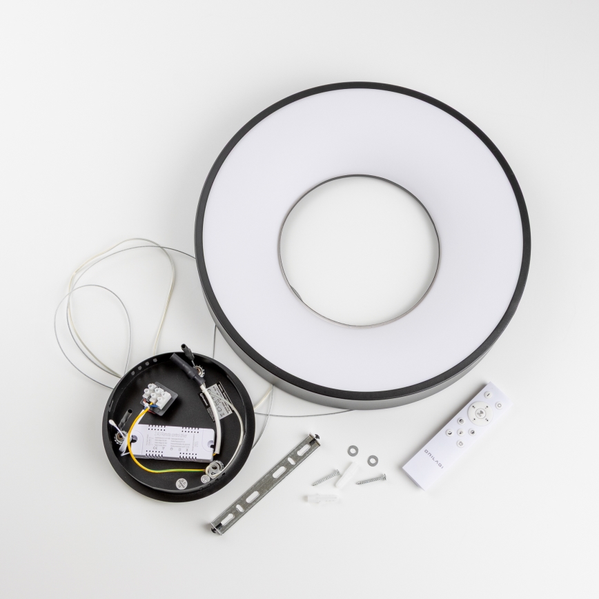 Brilagi - Ρυθμιζόμενο LED κρεμαστό φωτιστικό με καλώδιο FALCON II LED/67W/230V 3000-6500K Ø 40 cm μαύρο + τηλεχειριστήριο