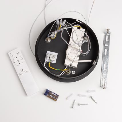 Brilagi - LED ρυθμιζόμενο κρεμαστό φωτιστικό με καλώδιο FALCON LED/40W/230V 3000-6500K διάμ. 45 cm μαύρο + τηλεχειριστήριο