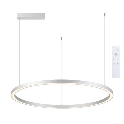 Brilagi - Ρυθμιζόμενος πολυέλαιος LED σε καλώδιο PORTOFINO LED/98W/230V 3000-6000K ασημί + τηλεχειριστήριο