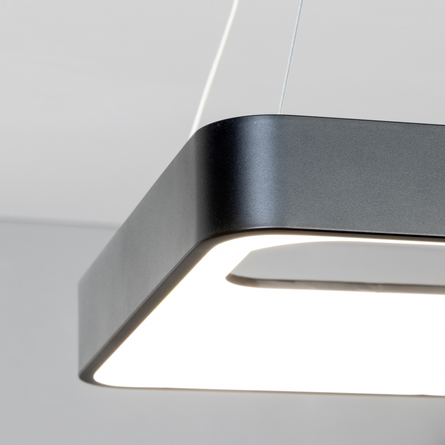 Brilagi - LED ρυθμιζόμενο κρεμαστό φωτιστικό με καλώδιο FALCON II LED/80W/230V 3000-6500K 40x40 cm μαύρο + τηλεχειριστήριο