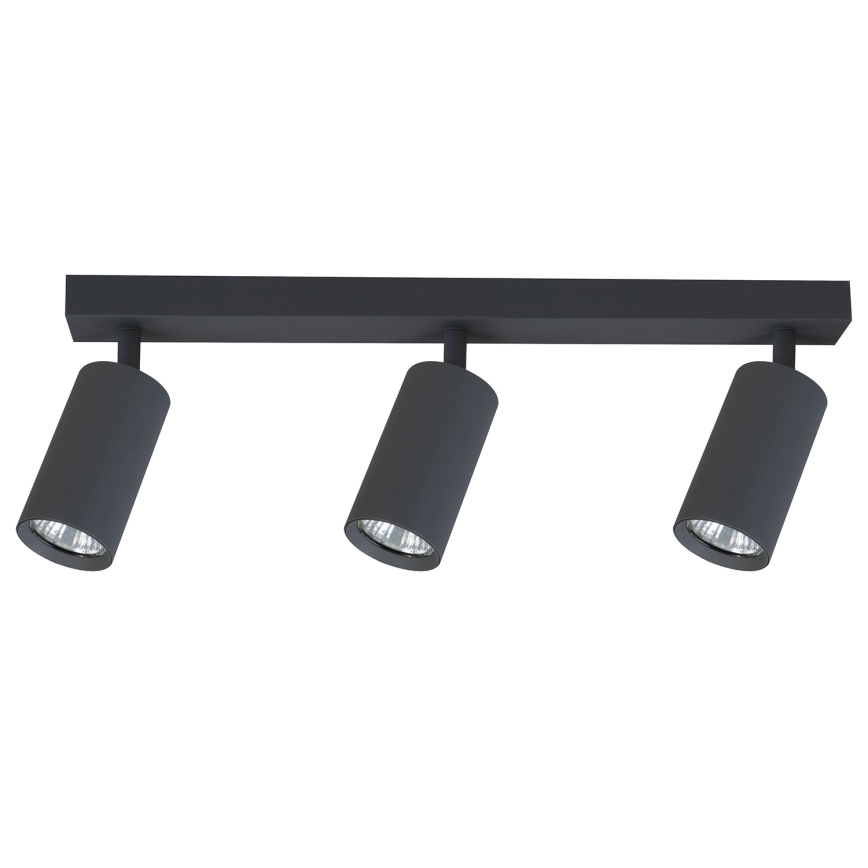Brilagi - LED RGBW ρυθμιζόμενο σποτ φωτιστικό SELE 3xGU10/4,8W/230V 3000K ανθρακί + τηλεχειριστήριο