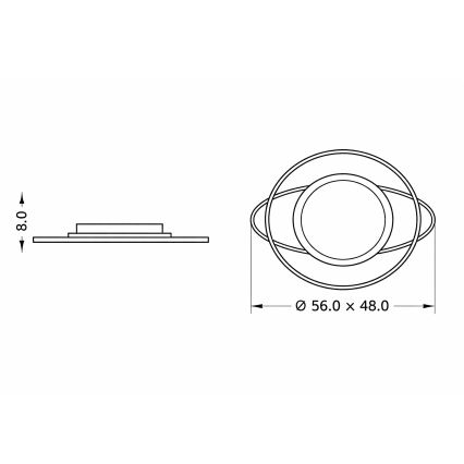 Brilagi - Ρυθμιζόμενο LED παιδικό φωτιστικό οροφής ASTRO LED/68W/230V 3000-6000K + τηλεχειριστήριο