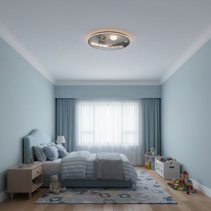 Brilagi - Ρυθμιζόμενο LED παιδικό φωτιστικό οροφής ASTRO LED/68W/230V 3000-6000K Ø 49 cm + τηλεχειριστήριο