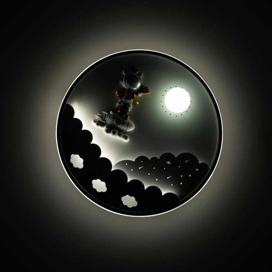 Brilagi - Ρυθμιζόμενο LED παιδικό φωτιστικό οροφής ASTRO LED/68W/230V 3000-6000K Ø 49 cm + τηλεχειριστήριο