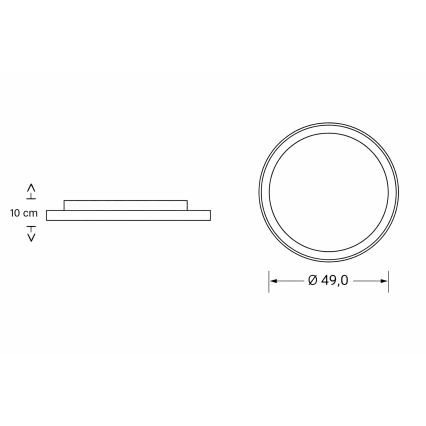 Brilagi - Ρυθμιζόμενο LED παιδικό φωτιστικό οροφής ASTRO LED/68W/230V 3000-6000K Ø 49 cm + τηλεχειριστήριο