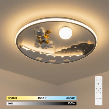 Brilagi - Ρυθμιζόμενο LED παιδικό φωτιστικό οροφής ASTRO LED/68W/230V 3000-6000K Ø 49 cm + τηλεχειριστήριο