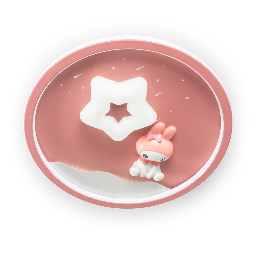 Brilagi - LED ρυθμιζόμενο παιδικό φωτιστικό οροφής BUNNY LED/83W/230V 3000-6000K διάμετρος 49 εκ. + τηλεχειριστήριο