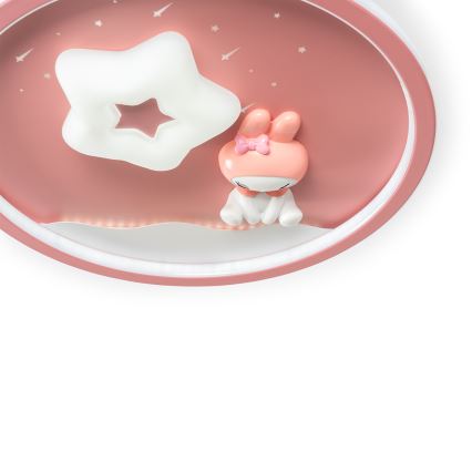 Brilagi - LED ρυθμιζόμενο παιδικό φωτιστικό οροφής BUNNY LED/83W/230V 3000-6000K διάμετρος 49 εκ. + τηλεχειριστήριο