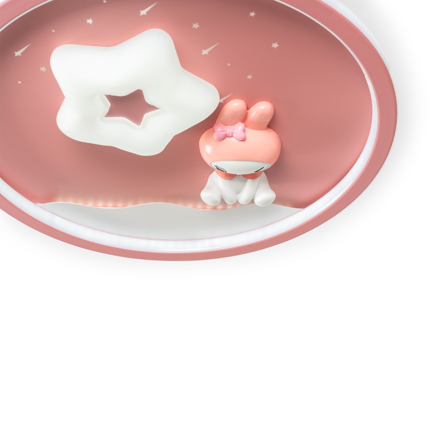 Brilagi - LED ρυθμιζόμενο παιδικό φωτιστικό οροφής BUNNY LED/83W/230V 3000-6000K διάμετρος 49 εκ. + τηλεχειριστήριο