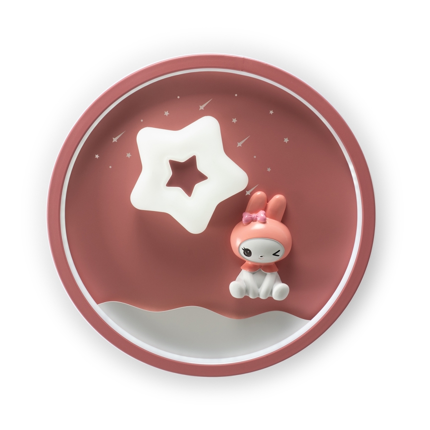 Brilagi - LED ρυθμιζόμενο παιδικό φωτιστικό οροφής BUNNY LED/83W/230V 3000-6000K διάμετρος 49 εκ. + τηλεχειριστήριο