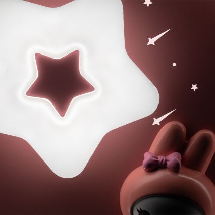 Brilagi - LED ρυθμιζόμενο παιδικό φωτιστικό οροφής BUNNY LED/83W/230V 3000-6000K διάμετρος 49 εκ. + τηλεχειριστήριο