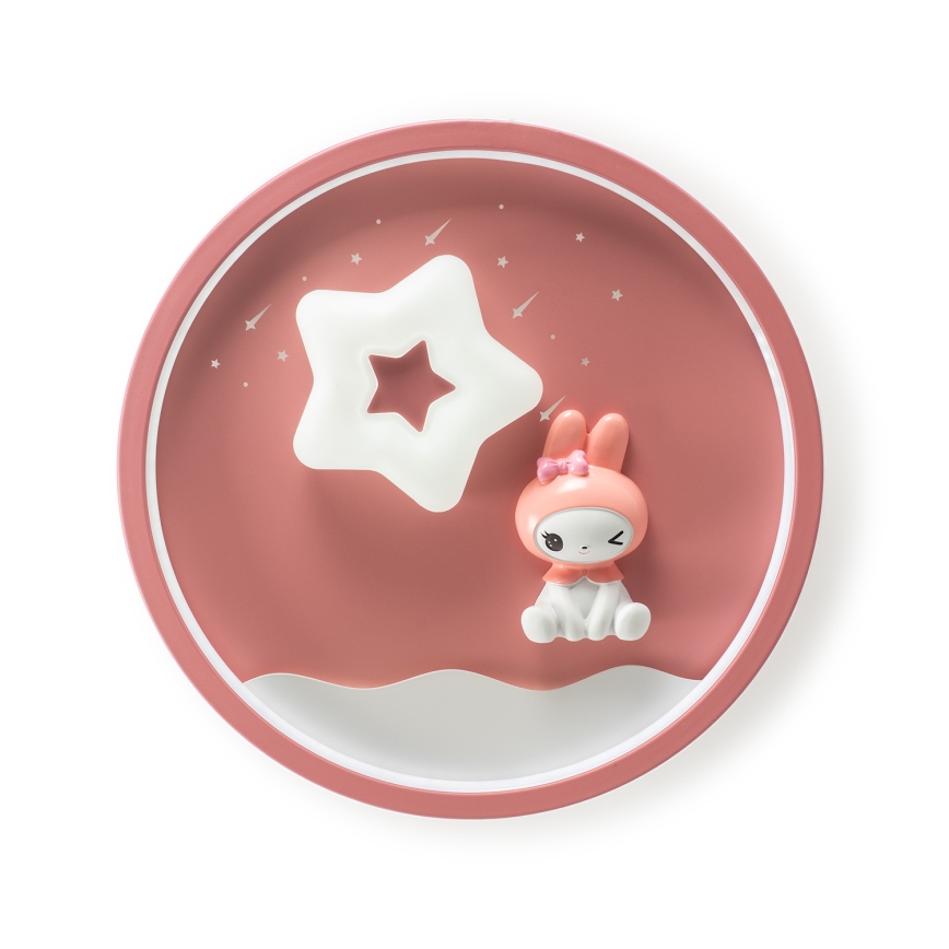 Brilagi - LED ρυθμιζόμενο παιδικό φωτιστικό οροφής BUNNY LED/83W/230V 3000-6000K διάμετρος 49 εκ. + τηλεχειριστήριο