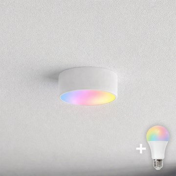 BRILAGI - Ρυθμιζόμενο LED RGBW φωτιστικό οροφής μπάνιου CLARE 1xE27/12W/230V 2700-6500K Ø 20 cm IP54 Wi‑Fi λευκό