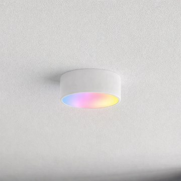 Brilagi - Ρυθμιζόμενο LED RGBW φωτιστικό οροφής μπάνιου CLARE 1xE27/9W/230V 2700-6500K Ø 20 cm IP54 Wi‑Fi λευκό