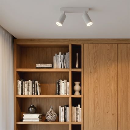 Brilagi - LED RGBW Ρυθμιζόμενο σποτ φωτιστικό SELE MODERN 2xGU10/4,8W/230V 3000K λευκό + τηλεχειριστήριο