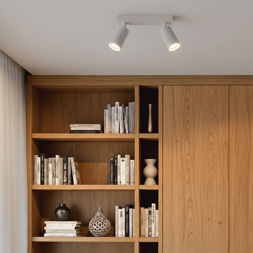 Brilagi - LED RGBW Ρυθμιζόμενο σποτ φωτιστικό SELE MODERN 2xGU10/4,8W/230V 3000K λευκό + τηλεχειριστήριο