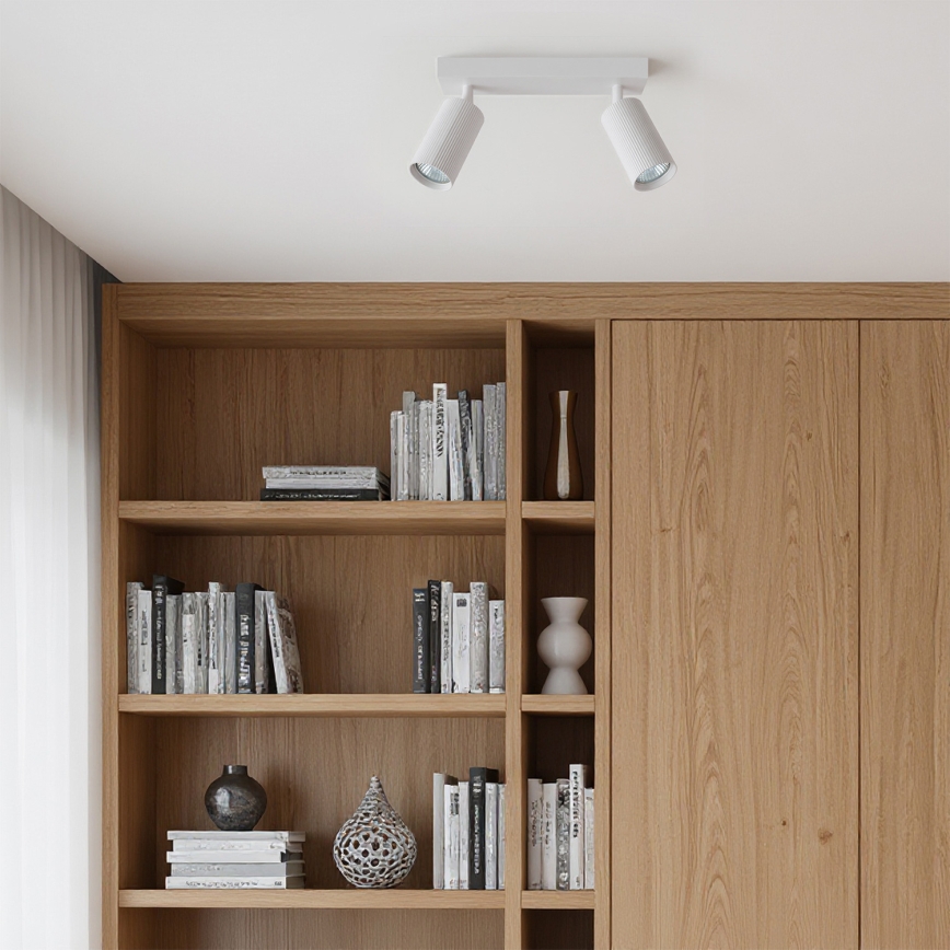 Brilagi - LED RGBW Ρυθμιζόμενο σποτ φωτιστικό SELE MODERN 2xGU10/4,8W/230V 3000K λευκό + τηλεχειριστήριο