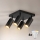 Brilagi - Ρυθμιζόμενο LED RGBW σποτ φωτιστικό SELE SQUARE 4xGU10/6,5W/230V 2700-6500K μαύρο/χρυσό