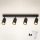 Brilagi - Ρυθμιζόμενο LED RGBW σποτ SELE 4xGU10/4,8W/230V 3000K μαύρο/χρυσό + τηλεχειριστήριο