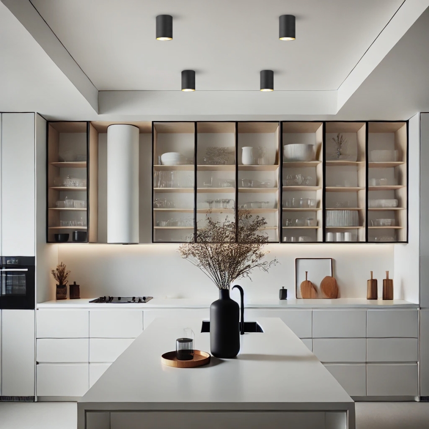 Brilagi - LED RGBW Ρυθμιζόμενο σποτ φωτιστικό TRINE 1xGU10/4,8W/230V 3000K μαύρο/χρυσό + τηλεχειριστήριο