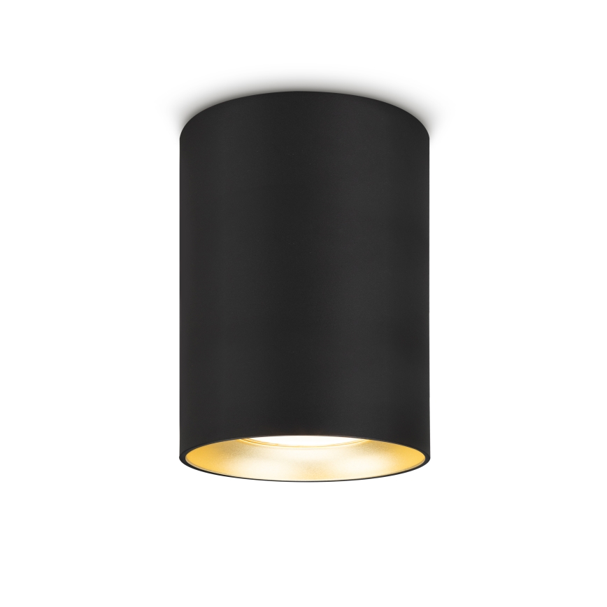 Brilagi - LED RGBW Ρυθμιζόμενο σποτ φωτιστικό TRINE 1xGU10/4,8W/230V 3000K μαύρο/χρυσό + τηλεχειριστήριο