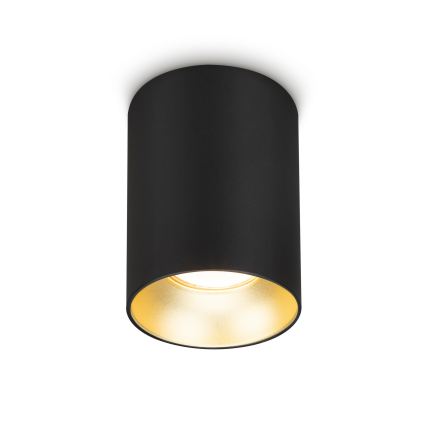 Brilagi - LED RGBW Ρυθμιζόμενο σποτ φωτιστικό TRINE 1xGU10/4,8W/230V 3000K μαύρο/χρυσό + τηλεχειριστήριο