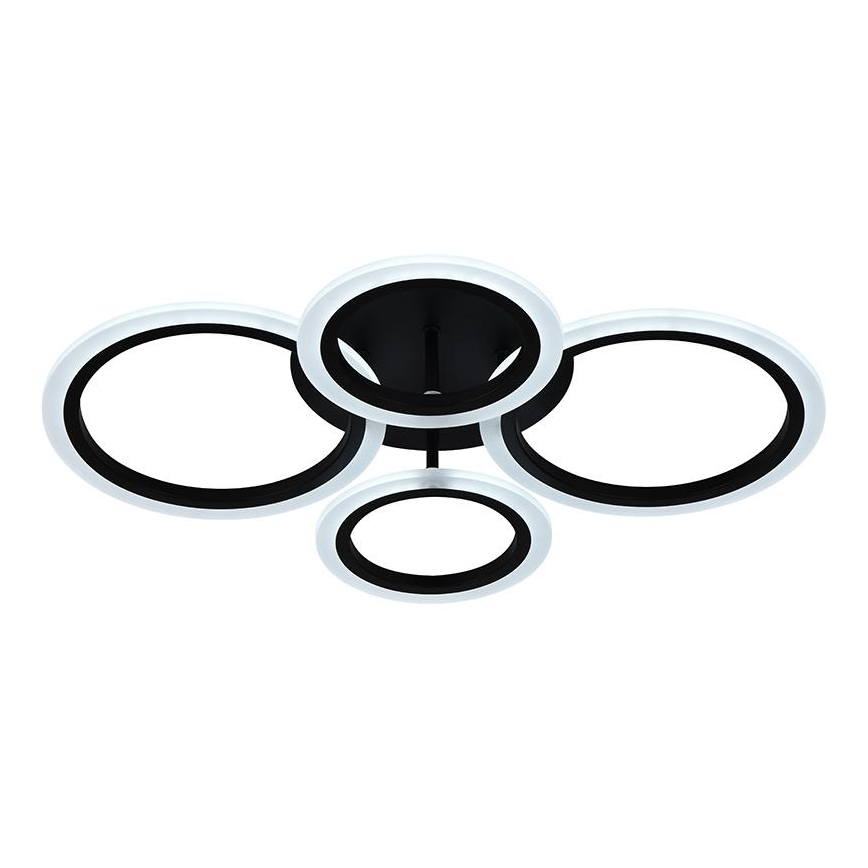 Brilagi - Ρυθμιζόμενο LED επιφανειακό φωτιστικό οροφής ORBITS LED/50W/230V 3000-6500K μαύρο + τηλεχειριστήριο