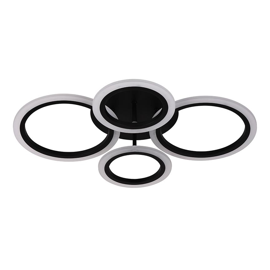 Brilagi - Ρυθμιζόμενο LED επιφανειακό φωτιστικό οροφής ORBITS LED/50W/230V 3000-6500K μαύρο + τηλεχειριστήριο