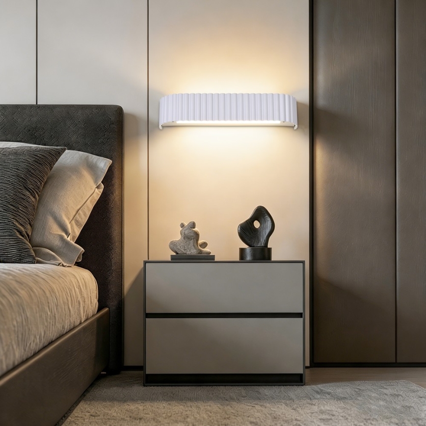 Brilagi - LED ρυθμιζόμενο επιτοίχιο φωτιστικό FALCON MODERN LED/14W/230V 3000-6000K 40 cm λευκό + τηλεχειριστήριο