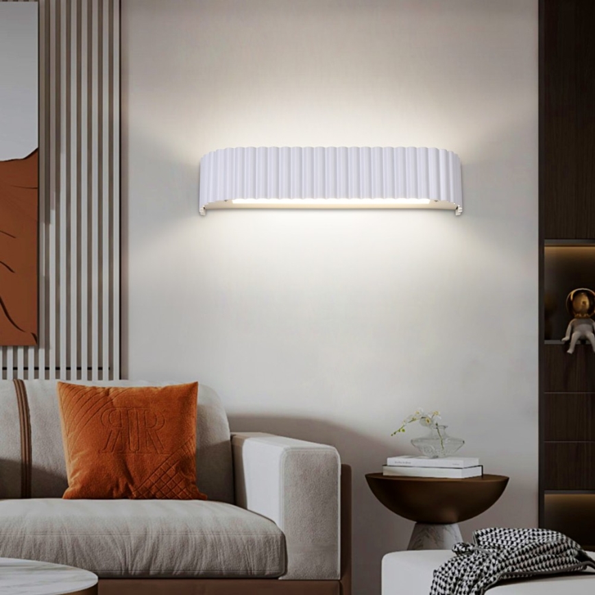 Brilagi - LED ρυθμιζόμενο επιτοίχιο φωτιστικό FALCON MODERN LED/14W/230V 3000-6000K 40 cm λευκό + τηλεχειριστήριο