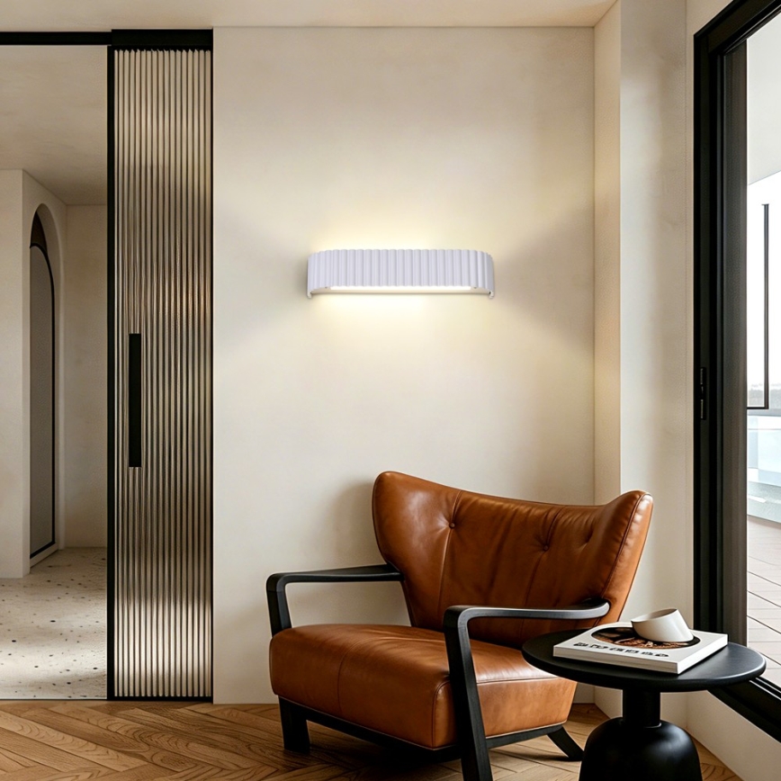 Brilagi - LED ρυθμιζόμενο επιτοίχιο φωτιστικό FALCON MODERN LED/14W/230V 3000-6000K 40 cm λευκό + τηλεχειριστήριο