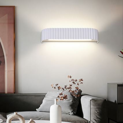 Brilagi - LED ρυθμιζόμενο επιτοίχιο φωτιστικό FALCON MODERN LED/14W/230V 3000-6000K 40 cm λευκό + τηλεχειριστήριο