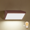 Brilagi - Ρυθμιζόμενο LED επιτοίχιο φωτιστικό εξωτερικού χώρου TRIANGLE 1xE27/6W/230V 2700-6500K IP65 καφέ