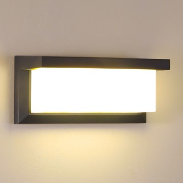 Brilagi - Ρυθμιζόμενο LED εξωτερικό επιτοίχιο φωτιστικό BRICKY 1xE27/6W/230V 2700-6500K IP54 ανθρακί
