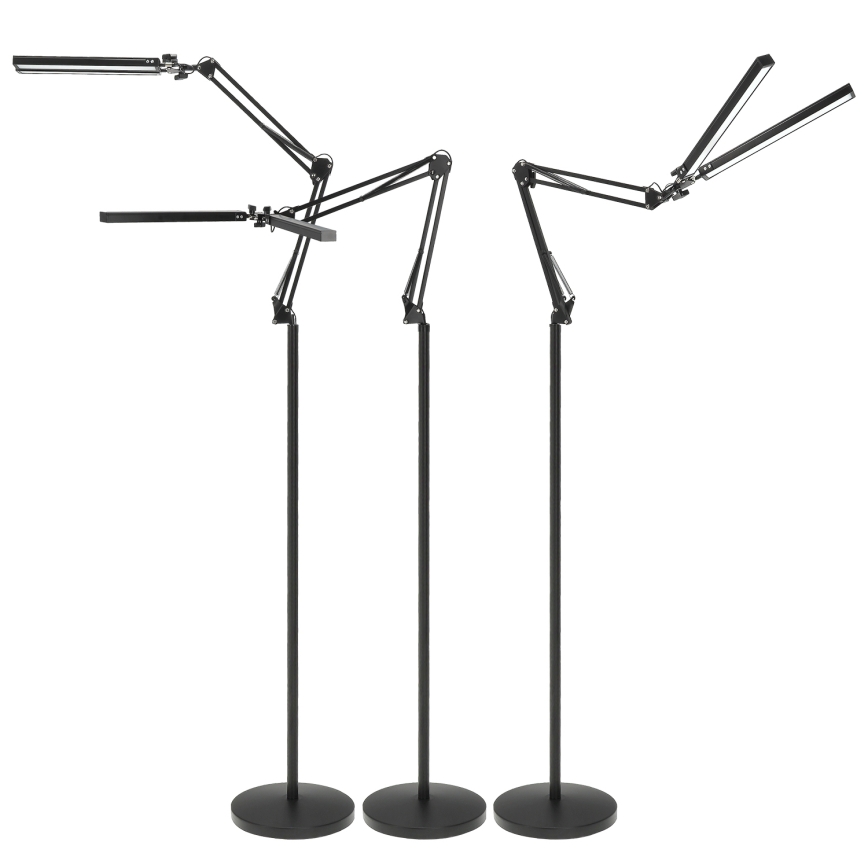 Brilagi - Εύκαμπτη ρυθμιζόμενη λάμπα δαπέδου VARIO LED/14W/230V 3000-6000K 157 cm μαύρη