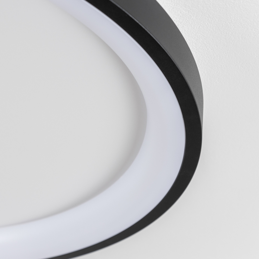 Brilagi - LED ρυθμιζόμενο φωτιστικό οροφής FALCON SLIM LED/42W/230V 3000-6500K Ø 50 cm μαύρο + τηλεχειριστήριο