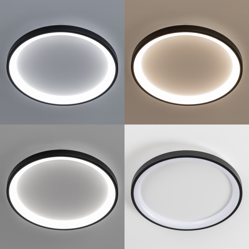 Brilagi - LED ρυθμιζόμενο φωτιστικό οροφής FALCON SLIM LED/42W/230V 3000-6500K Ø 50 cm μαύρο + τηλεχειριστήριο