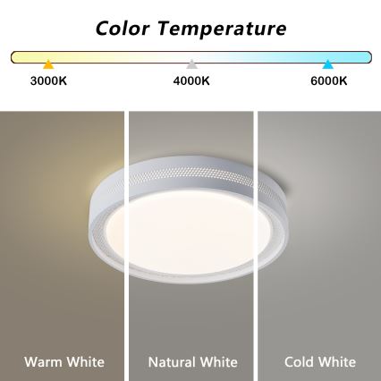 Brilagi - Ρυθμιζόμενο φωτιστικό οροφής LED KREON LED/54W/230V 3000-6000K μαύρο Ø 38 cm + τηλεχειριστήριο