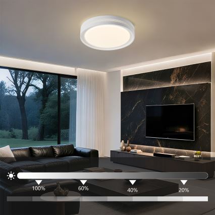 Brilagi - Ρυθμιζόμενο φωτιστικό οροφής LED KREON LED/54W/230V 3000-6000K μαύρο Ø 38 cm + τηλεχειριστήριο