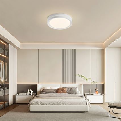 Brilagi - Ρυθμιζόμενο φωτιστικό οροφής LED KREON LED/54W/230V 3000-6000K μαύρο Ø 38 cm + τηλεχειριστήριο