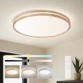 BRILAGI - Ρυθμιζόμενο LED οροφής φωτιστικό MOLINA LED/100W/230V 3000–6000K δρυς Ø 80 cm + τηλεχειριστήριο
