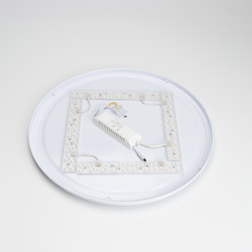 Brilagi - LED ρυθμιζόμενο φωτιστικό οροφής PINE LED/60W/230V, ξύλινο φινίρισμα, Ø 52 cm, 3000-6500K + τηλεχειριστήριο