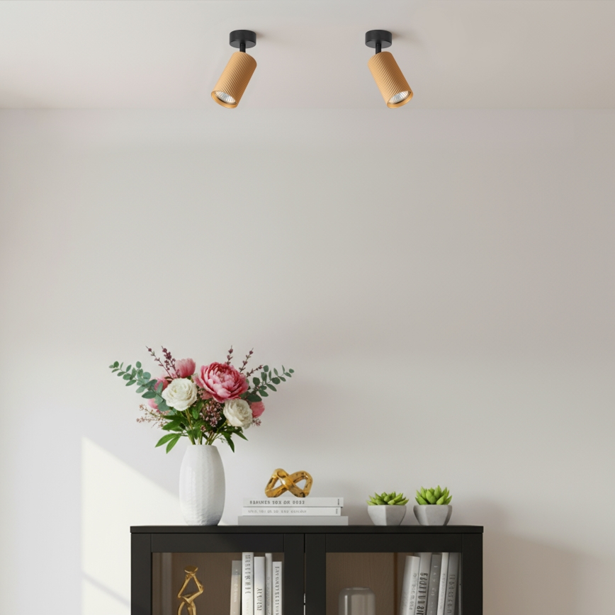 Brilagi - LED RGBW ρυθμιζόμενο σποτ φωτιστικό SELE MODERN 1xGU10/4,8W/230V 3000K χρυσό + τηλεχειριστήριο