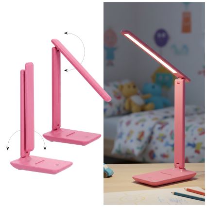 Brilagi - Ρυθμιζόμενο επιτραπέζιο φωτιστικό MODO LED/7W/230V 3000/4000/6500K ροζ