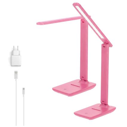 Brilagi - Ρυθμιζόμενο επιτραπέζιο φωτιστικό MODO LED/7W/230V 3000/4000/6500K ροζ