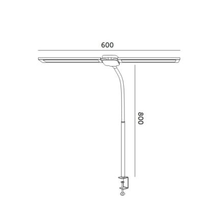 Brilagi - Ρυθμιζόμενο επιτραπέζιο φωτιστικό LED USB VARIO LED/14W/5V 3000-6000K λευκό